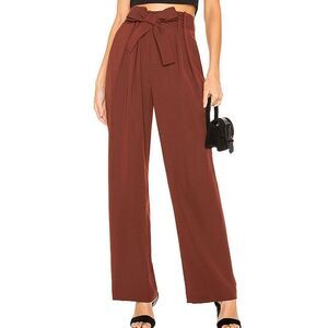 NWT VINCE Wide Leg beltedTrouser in black, Sz 12 $385 E1